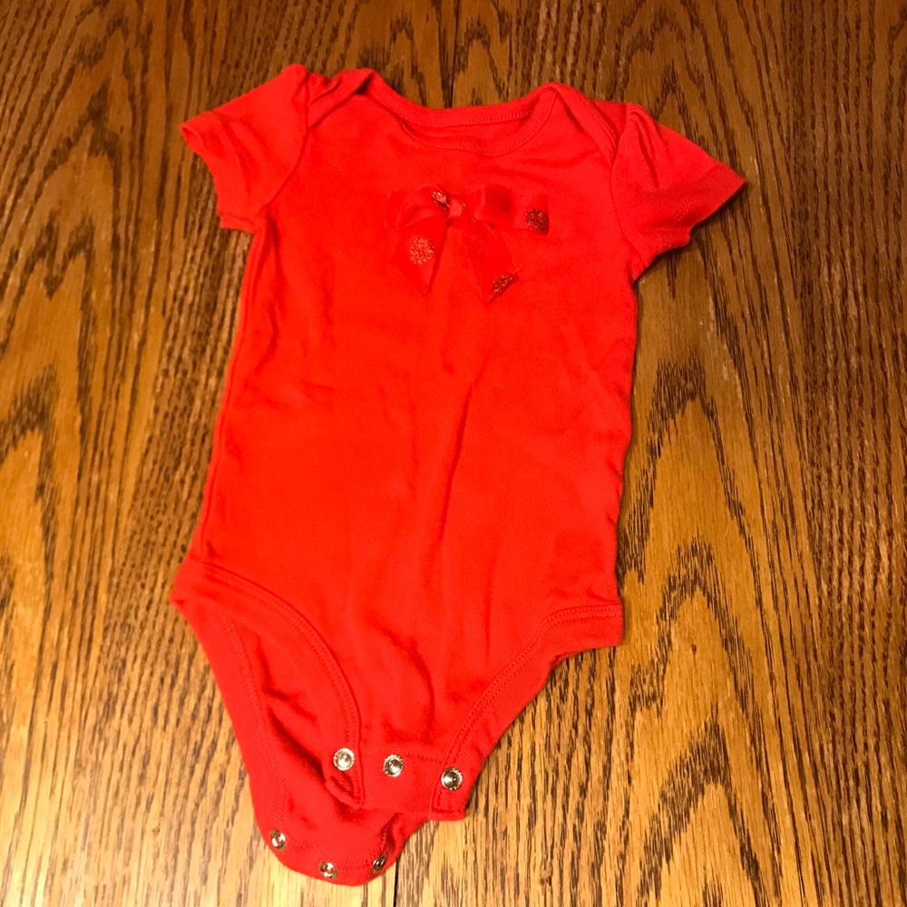 Red bow Onesie